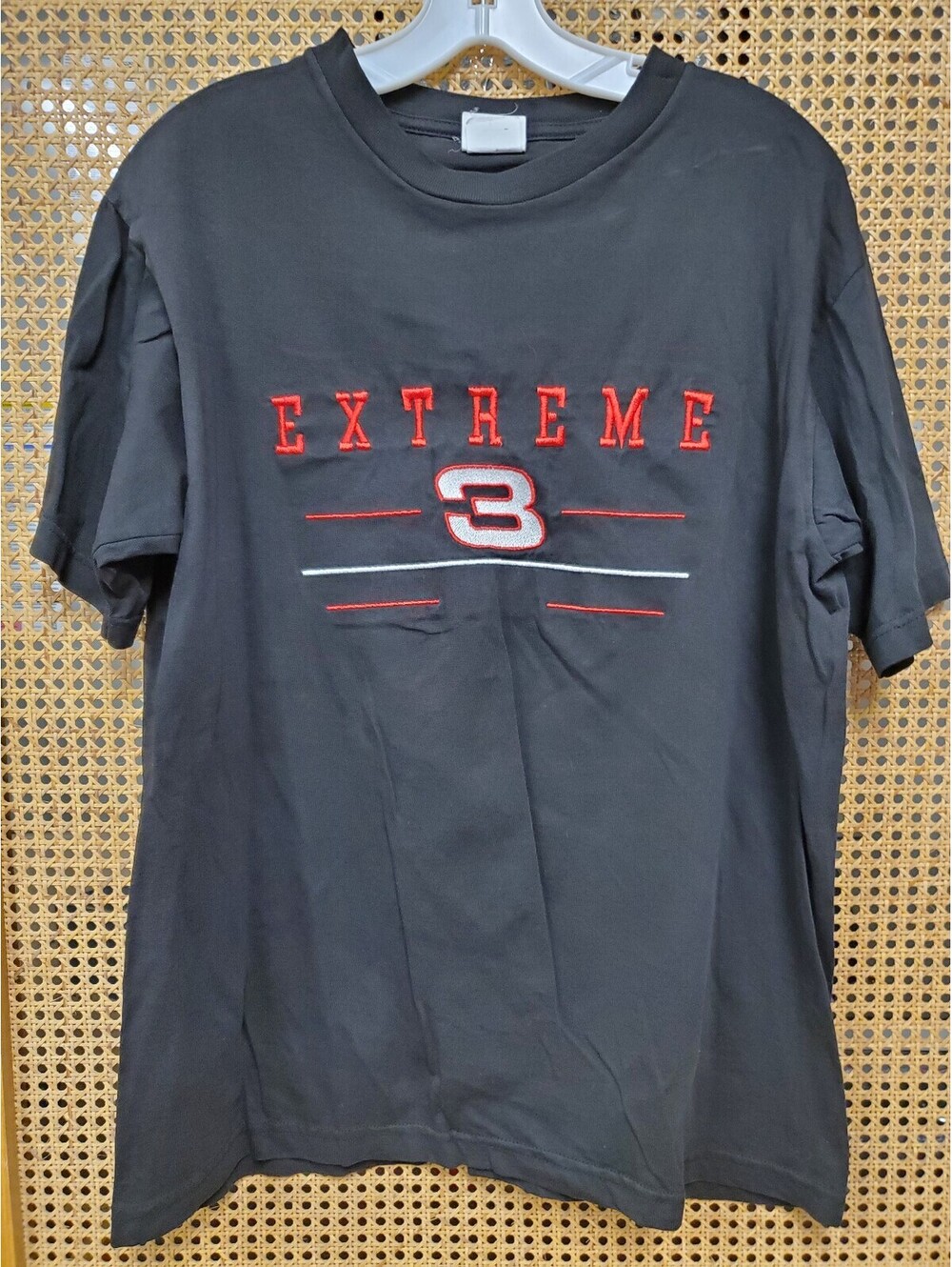 Vintage 90s Extreme 3 Racing Style Graphic T-Shirt Black Liberty Tag Size L
